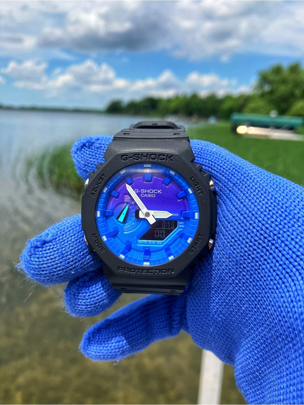 Custom G Shock Midnight Purple and Black Color-way